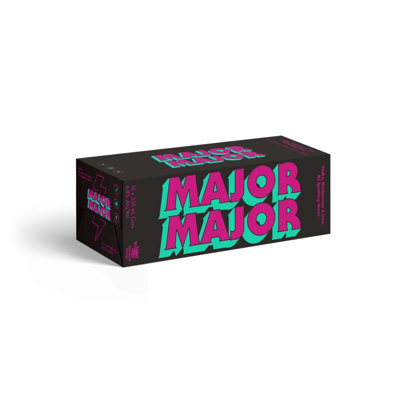 Major Major Blackcurrant & Lime 10 packs