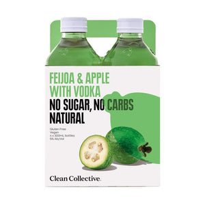 Clean Collective Feijoa & Apple 4 pack bottles