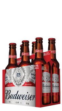 Budweiser 6 pack bottles