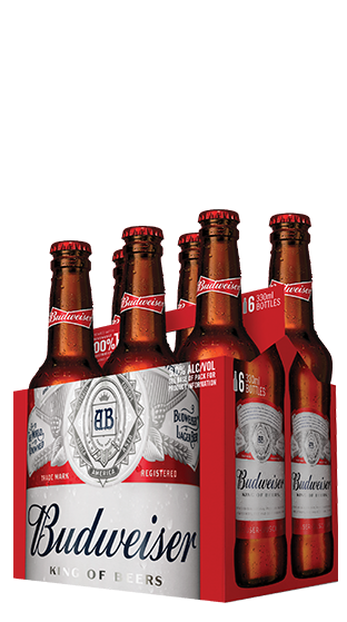 Budweiser 6 pack bottles