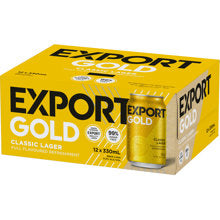 Load image into Gallery viewer, Export Gold 12 pack cans