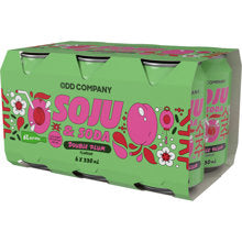 Odd Company Soju Double Plum 6 pack cans