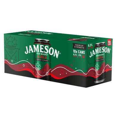 Jameson & Cola 6.3% 10 pack cans
