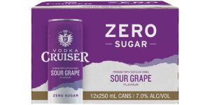 Cruiser Zero Grape 12 pack cans