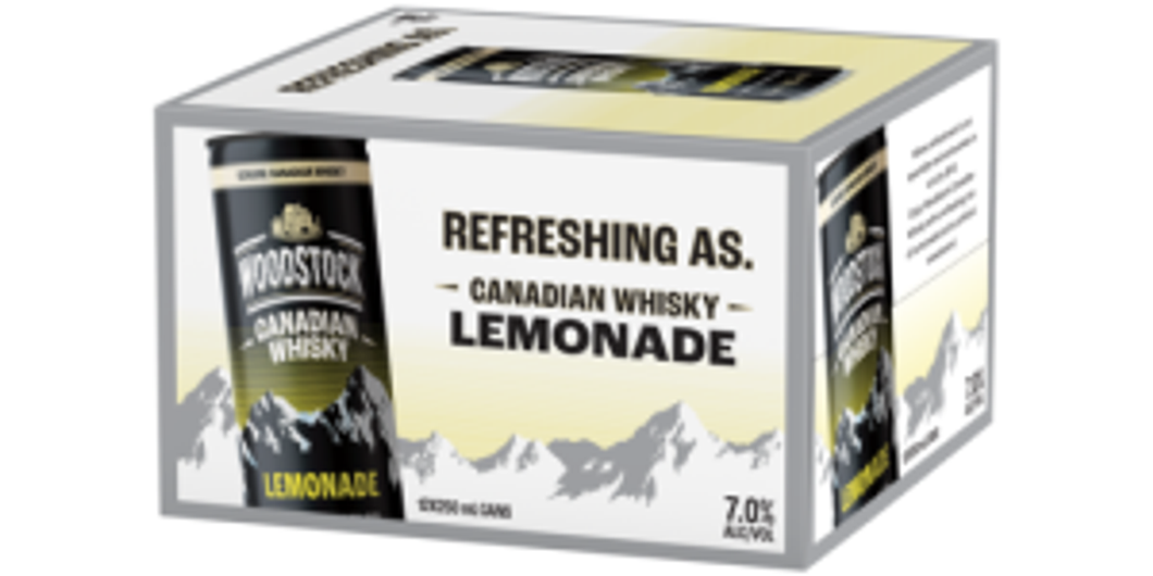 Woodstock Canadian & Lemonade 12 pack cans