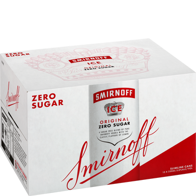 Smirnoff Red Zero 12 cans