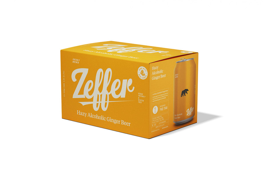 Zeffer Hazy Ginger Beer 6 pack cans