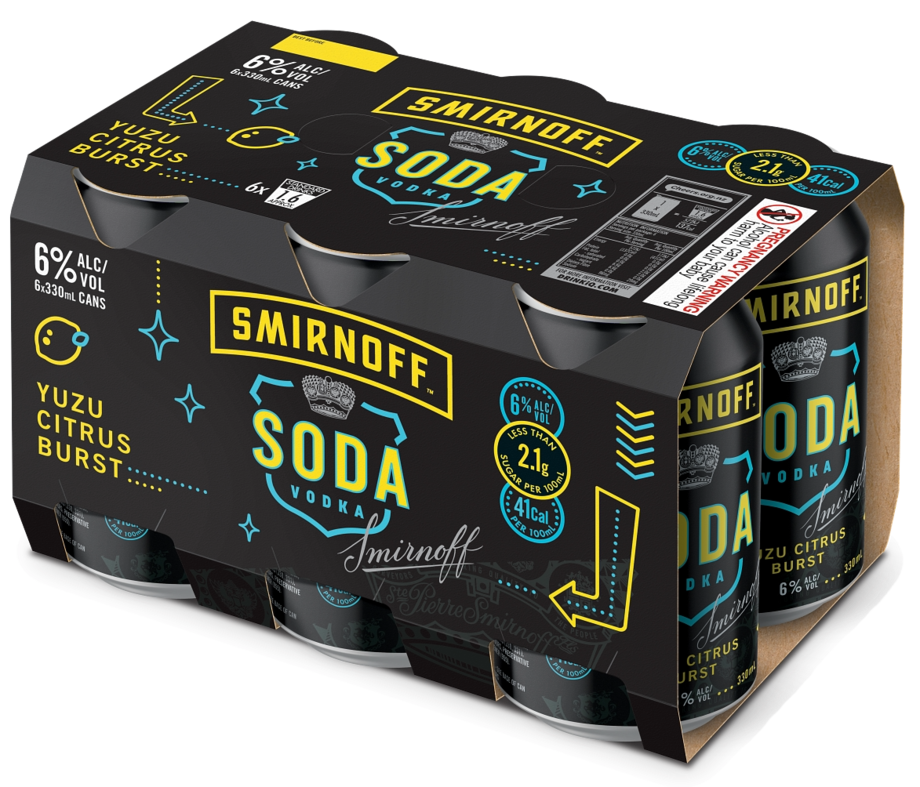 Smirnoff Soda Yuzu 6 pack