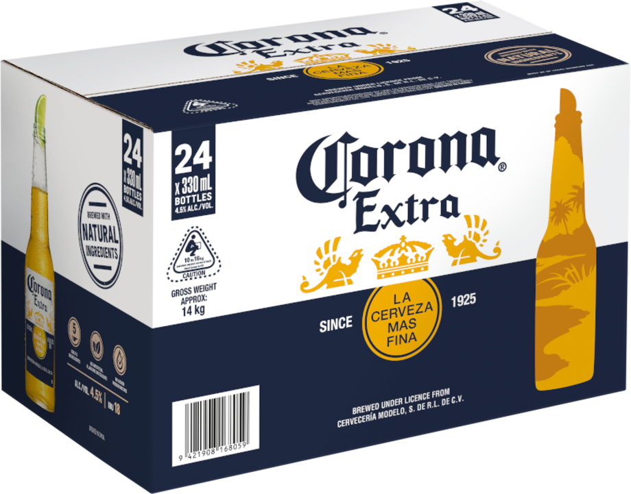 Corona Extra 24 pack 330ml bottles