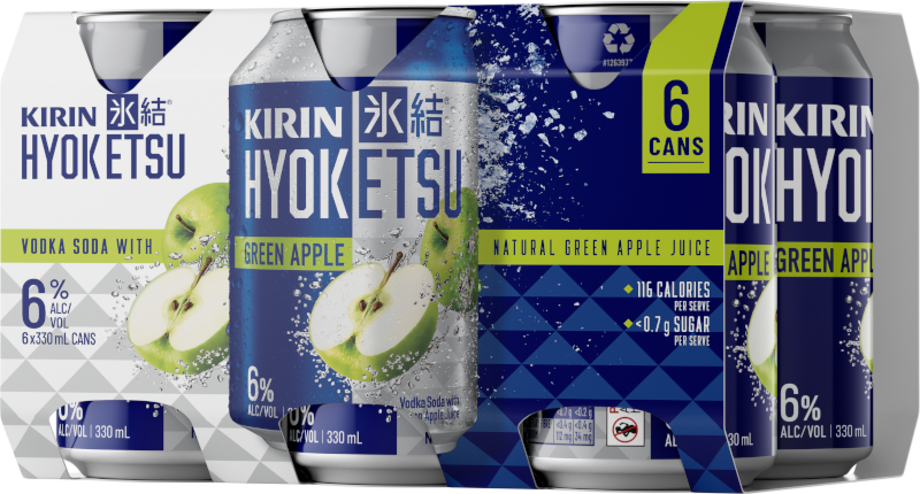 Kirin Hyoketsu Green Apple 6 pack
