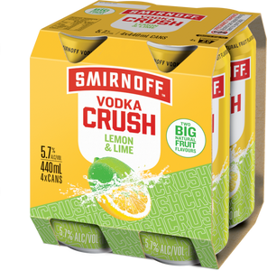Smirnoff Crush Lemon & Lime 4 pack