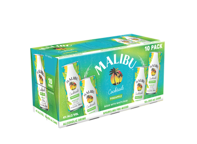 Malibu & Pineapple 10 pack cans