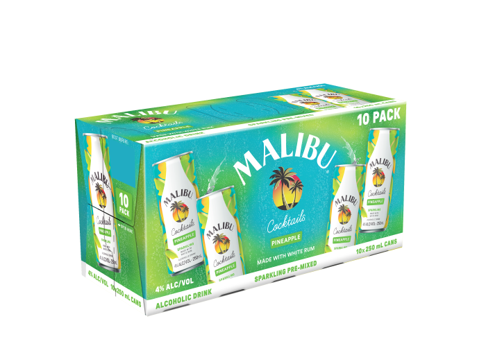 Malibu & Pineapple 10 pack cans