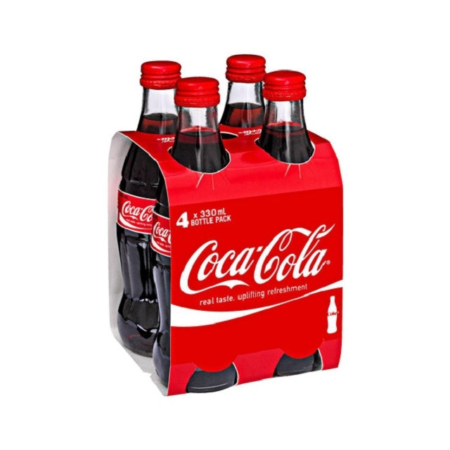 Coke 4 Pack 330ml Bottles