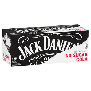 Jack Daniel's No Sugar Cola 10 pack