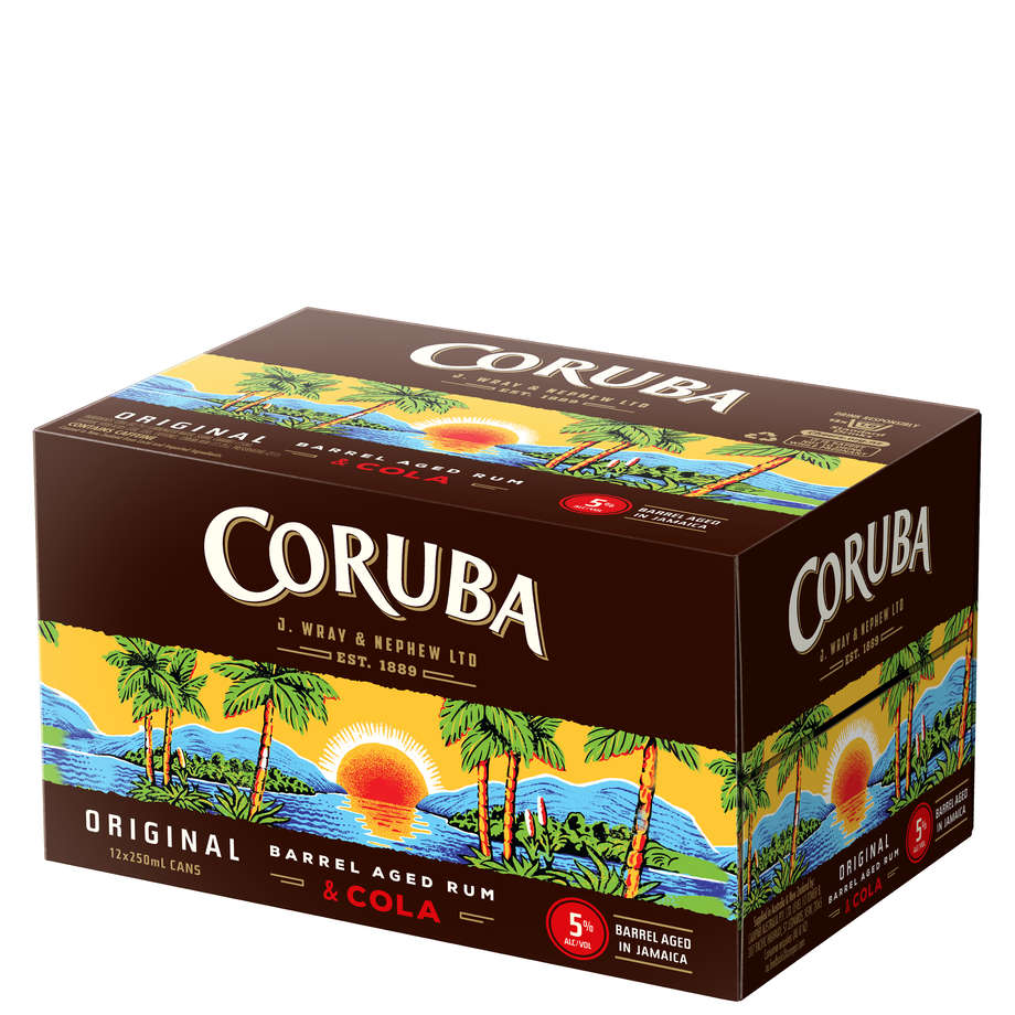 Coruba & Cola 12  pack 5% cans
