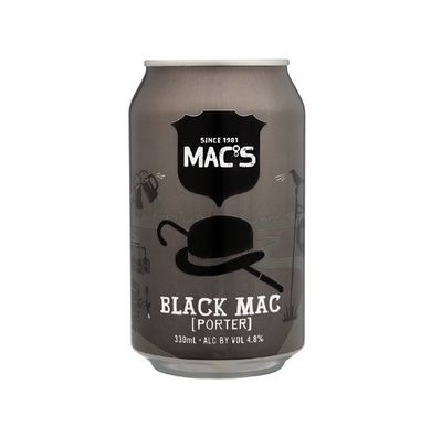 Mac's Black Mac 6 pack cans