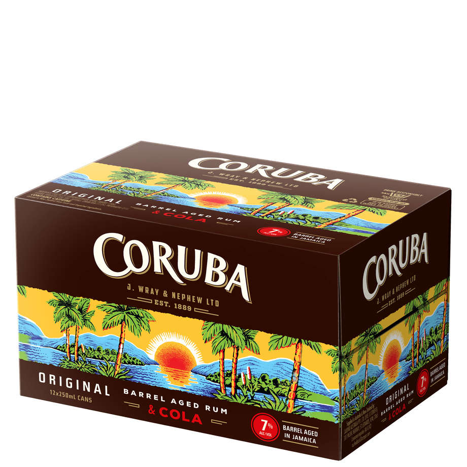 Coruba & Cola 12 pack 7% Cans