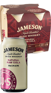 Jamesons & Cola 4 pack cans