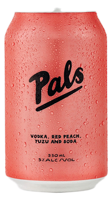 Pals Vodka, Red Peach, Yuzu & Soda 10 pack cans