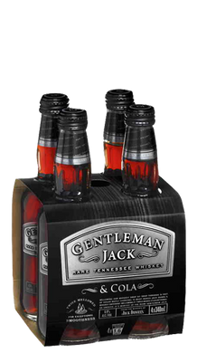 Gentleman Jack & Cola 4 bottles