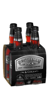 Gentleman Jack & Cola 4 bottles