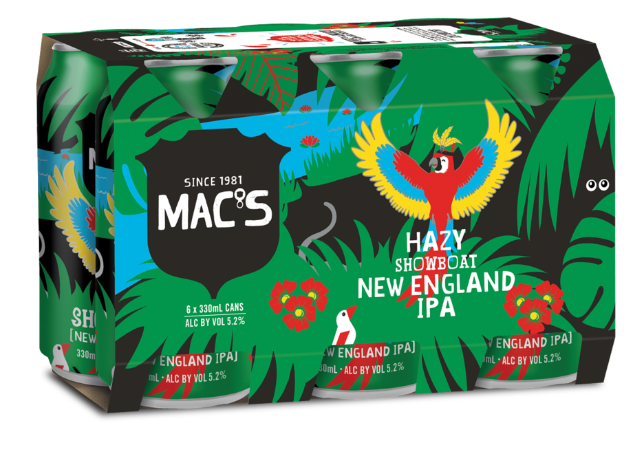 Mac's Showboat NE IPA 6 pack cans