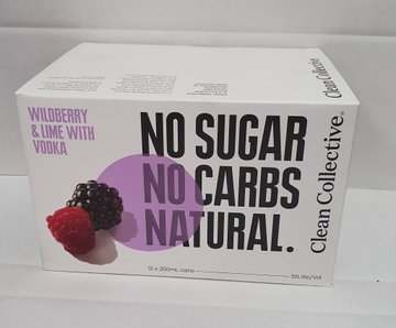 Clean Co Wildberry 12 pack cans