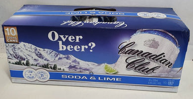 Canadian Club Soda & Lime 10 pack