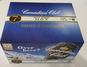 Canadian Club Zero 12 pack cans