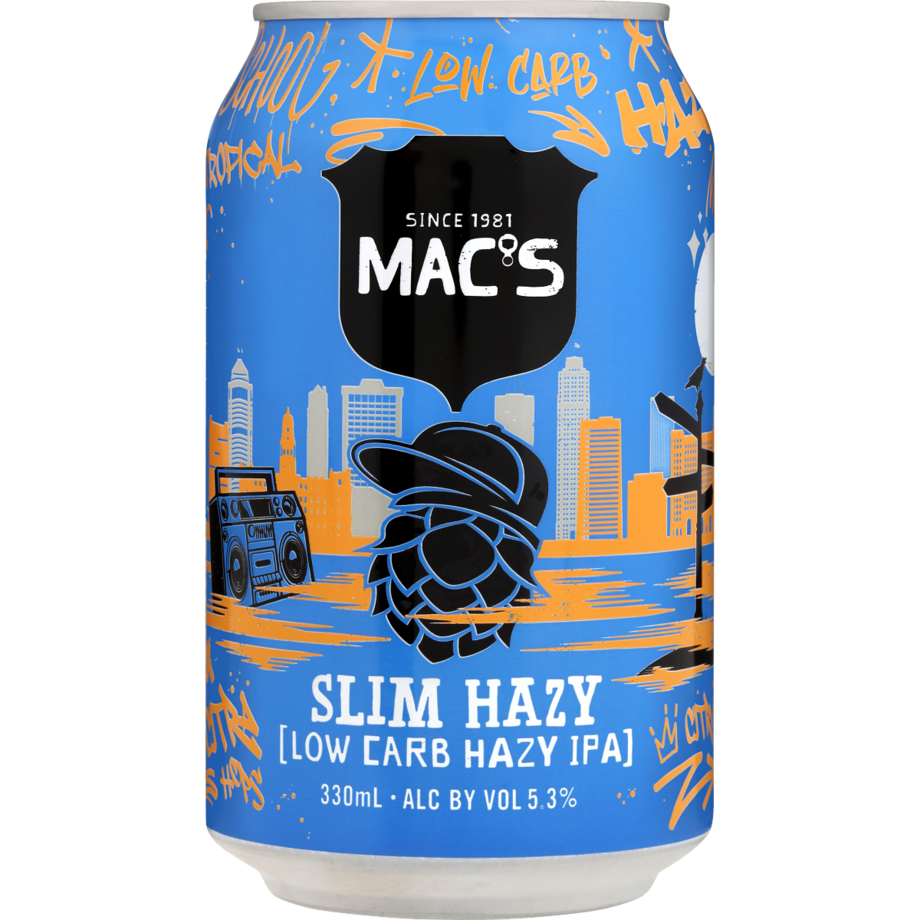 Macs Slim Hazy 6 pack cans