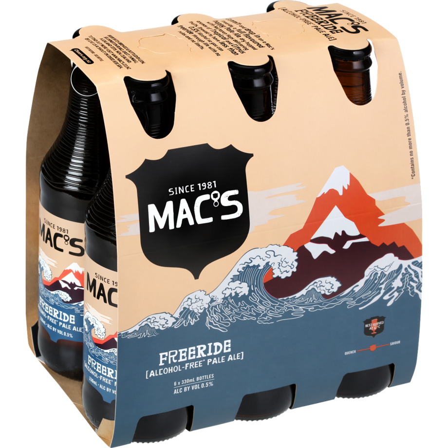 Macs Freeride 0% 6 pack bottles