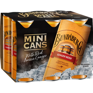 Bundaberg 200ml 6 pack cans
